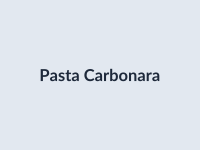 Pasta Carbonara